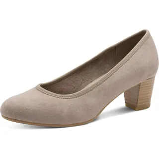Jana Damen Pumps mit Blockabsatz Vegan, Grau (Hellgrau), 38 EU