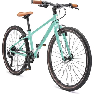 BIKESTAR Leichtgewicht 10kg City Bike Stadt Fahrrad Aluminium | 26 Zoll 9 Gang Shimano Schaltung Ultra Leicht | Mint - Türkis