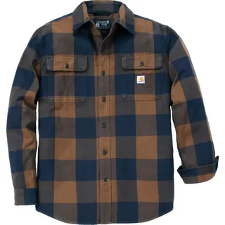 Carhartt Hubbard Loose LS Plaid Shirt red duck (RDK) 2XL REG