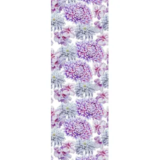 queence Vinyltapete »Mats« Motiv   bedruckt   botanisch   floral   gemustert   natürlich glatt 90x250cm, selbstklebend, kinderleichte Anbringung,, Sticker, lila