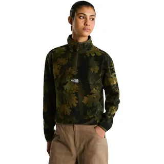 The North Face Noverly Logo Glacier Print Fleece Woodland Green L