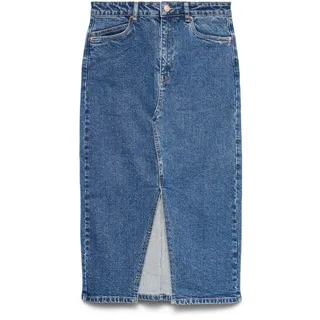 VERO MODA Female Jeansrock VMVERI Hohe Taille Langer Rock