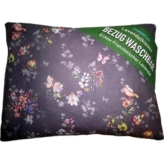 Lavendelkissen mit Bezug, Motiv 449 (Blume lila) 24 cm x 20 cm mit echtem Französischen Lavendel aus der Provence