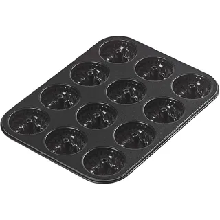 Tala Performance Eclipse Mini-Gugelhupfform, Premium Antihaftbeschichtung, Profi-Kohlenstoffstahl, 35 x 27 cm, Ideal für Partys, Canapés und Mini-Desserts