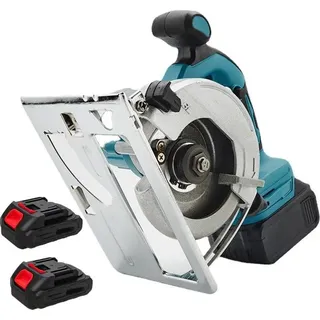 Kreissäge, 1000W Leistung, verstellbarer Winkel, 2*Batterie, EU