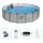 Steel Pro Max Frame Pool Set 549 x 122 cm steinoptik inkl. Filterpumpe