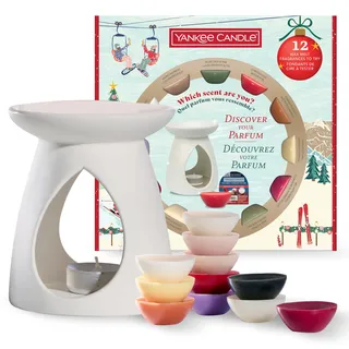 Yankee Candle Duftwachs-Geschenkset | 12 Duftwachse1 Duftwachsbrenner und 1 Teelicht | Après-Ski-Kollektion | Perfekte Weihnachtsgeschenke für Frauen