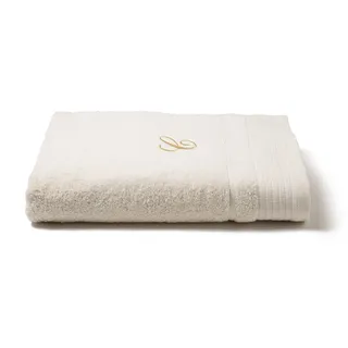 Caleffi Badetuch Bestickt Elfenbein aus Baumwolle - 78336