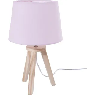 Atmosphera | Nachttischlampen - Tischlampen - 31 cm - Rosa - Minimalistisches Design - Ideal für Kinderzimmer - Pink
