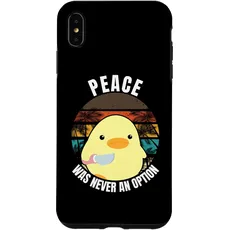 Hülle für iPhone XS Max Peace was never an option - Ente mit Messer Duck with knife