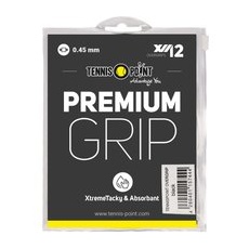 Tennis-Point Premium Grip 12er Pack, schwarz