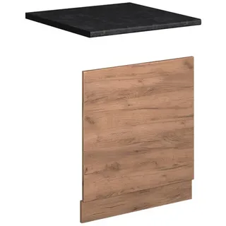 Vicco Unterschrank Frontblende Fame-Line 60 x 67,4 x 1,6 cm Goldkraft Eiche