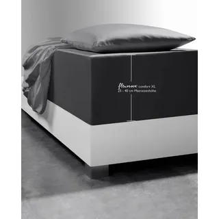 FLEURESSE Spannbettlaken Mako-Jersey 140 x 200 - 160 x 220 cm steingrau 1 St.