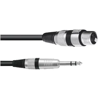 Omnitronic 30225195 XLR Adapterkabel [1x XLR-Stecker 3 polig (0.90 m, Audio Kabel