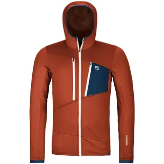 Ortovox Fleece Grid Hoody M clay Orange