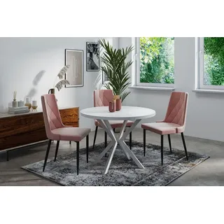 WFL GROUP Della Ø 100 cm weiß