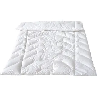 Traumina Exclusive Body Daune Duo-Einziehdecke WK3 / leichte Winterdecke 155x220 cm - Weiß