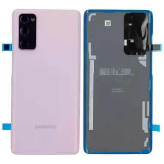 Original Samsung Backcover Rückseite Akkudeckel Deckel für Samsung Galaxy S20 FE 5G G781B / S20 FE 4G G780F Cloud Lavender mit ab Werk vormontierten Klebestreifen und Kameraglas