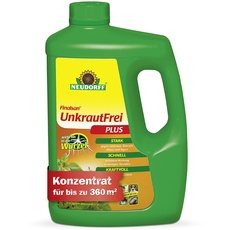 Neudorff Finalsan UnkrautFrei Plus Konzentrat, kraftvoller Unkrautvernichter, der bis in die Wurzel wirkt. Schnell wirkender Unkraut Entferner 1x 2 Liter, Grün