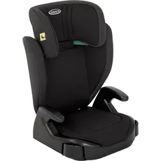 Bild Junior Maxi i-Size R129 Kindersitz, ca. 3,5 bis 12 Jahre (100 bis 150 cm), Kindersitzerhöhung, Armlehnen und Kopfstütze höhenverstellbar, leicht, mit Getränkehalter, schwarz,