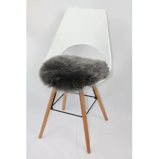 Heitmann-Felle Lamm Stuhlkissen Ø 45 cm Grau