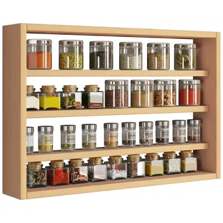 VCM Wandregal 60 x 30 x 10 cm Braun