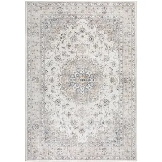 -luxor- living Teppich Wohnzimmer Prima im Vintage Design - Wohnzimmerteppich Teppich Kurzflor Digitaldruck in zeitlosem Design Creme 200 x 290 cm