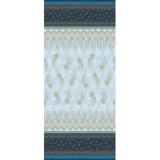 Bassetti Foulard Oristano B1 aus Baumwolle Mako-Satin in der Farbe Blau, Maße: 350cm x 270cm, 9324008