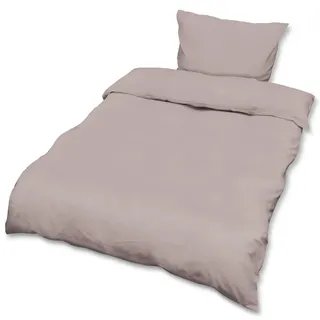 Beautissu Julie Renforcé Taupe 155 x 220 cm + 80 x 80 cm