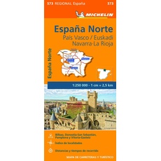 Pais Vasco, Navarra, La Rioja - Michelin Regional Map 573: Map (Michelin Regional Maps)