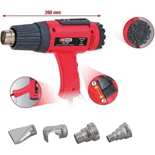 KS Tools Heißluft-Gerät Satz inkl. 4 Aufsätze - 960.1190