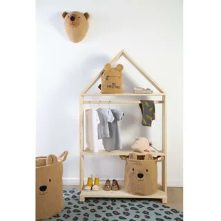 CHILDHOME Aufbewahrungskorb Teddy 40x40x40 cm Beige - Beige