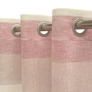 Alexandra House Living Vorhang Alina Coral, 140 x 270 x 1 cm, transparent, Bunt