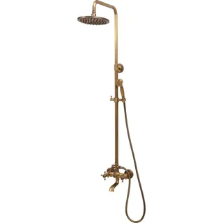 Duschsäule, Duschpaneel RETRO BRONZE, Duschsystem - Braun