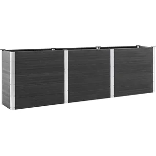 vidaXL Garten-Hochbeet 300x100x91 cm WPC Grau - Grau