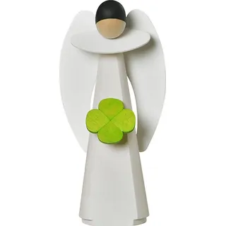 Glücksengel mit Kleeblatt BxHxT 5,5x11x3,5cm NEU Holzengel Weihnachtsengel