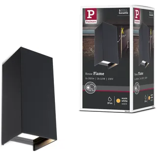 Paulmann Außenwandleuchte Aluminium 65x70mm 2x2,8W 290lm IP44 anthrazit