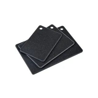 KESPER Schneidebrett, »Brett mit abfallender Schneidefläche«, schwarz