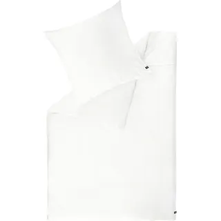 SCHÖNER WOHNEN-Kollektion Satin Bettwäsche PLAIN Weiss 135 x 200 cm - Weiß