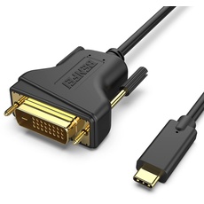BENFEI USB C auf DVI Kabel 0,9m, USB Typ C [Thunderbolt 3/4] zu DVI Kabel Kompatibel für iPhone 15 Pro/Max MacBook Pro/Air 2023 iPad Pro iMac S23 XPS 17 usw