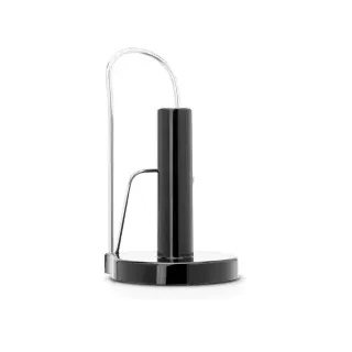 Brabantia Küchenrollenhalter, stehend, Praktischer Haushaltsrollenhalter für jede Standardgröße, Farbe: Brilliant Steel