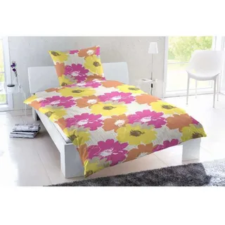 Highstone Mikrofaser Bettwäsche 1410271012 orange-rot 135 X 200 cm - Rosa