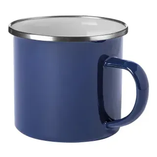 WESTMARK Emaille Tasse, 350 ml, Ideal für Outdoor-Aktivitäten wie Camping, Wanderungen, Picknick und vieles mehr, 1 Tasse, Farbe: Blau