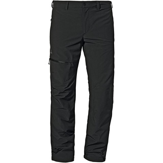 Schöffel Pants Koper1 Warm M, gefütterte Wanderhose mit 4 Wege-Stretch, robuste Thermohose mit vorgeformten Knien, schnelltrocknend und geruchshemmend, black, 27