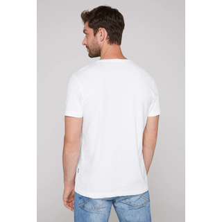 T-Shirt CAMP DAVID, Herren, Gr. 3XL, weiß (opticweiß), Single Jersey, Obermaterial: 100% Baumwolle, unifarben, gerade hüftbedeckend, Rundhals, Shirts T-Shirt, im 2er Pack mit Rundhals