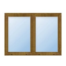 Meeth Wohnraumfenster »77/3 MD«, Gesamtbreite x Gesamthöhe: 155 x 140 cm, 2-flügelig, Dreh-Kipp/Dreh-Kipp - goldfarben
