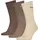 Socken 3er Pack Braun 39-42