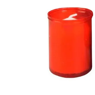 DRW Packung mit 12 roten Kerzen, klein, Votiv, Brenndauer 24 Stunden