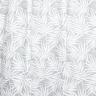 Gedy Vorhang, 240 x 200 cm, Palme, Weiß-Grau