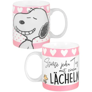 The Peanuts Snoopy Zaubertasse - Starte jeden Tag mit einem Lächeln Kaffeetasse Becher Kaffeebecher Tasse aus Keramik Farbwechseltasse 320 ml